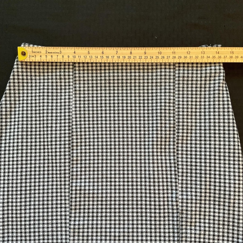 Forever 21 Skirt Womens Large Black White Houndstooth Mini Bodycon Stretch - Picture 6 of 9